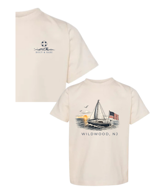 American Sailboat Adult T – Buoy & Babe
