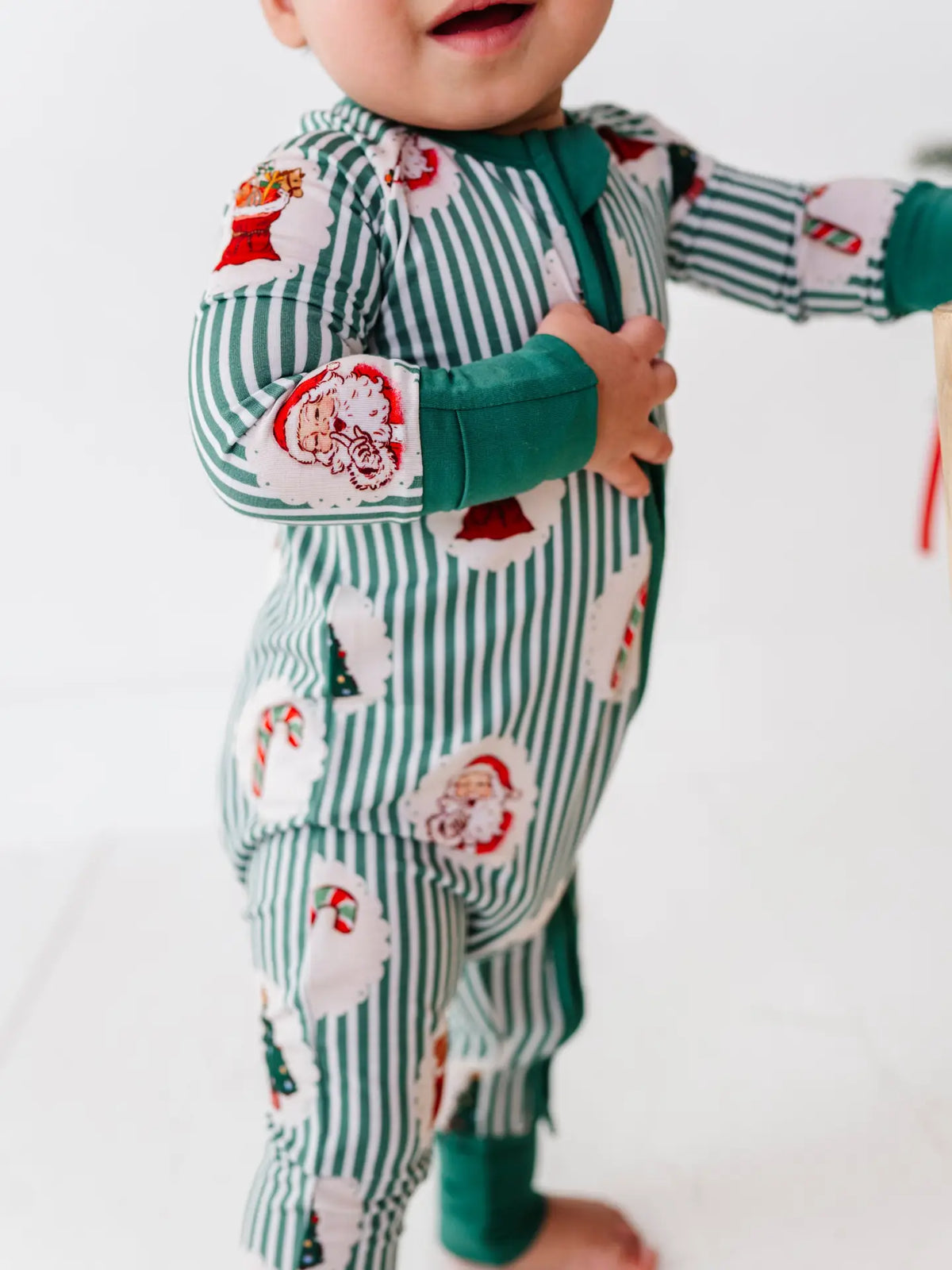 Christmas Classic Stripe onesie