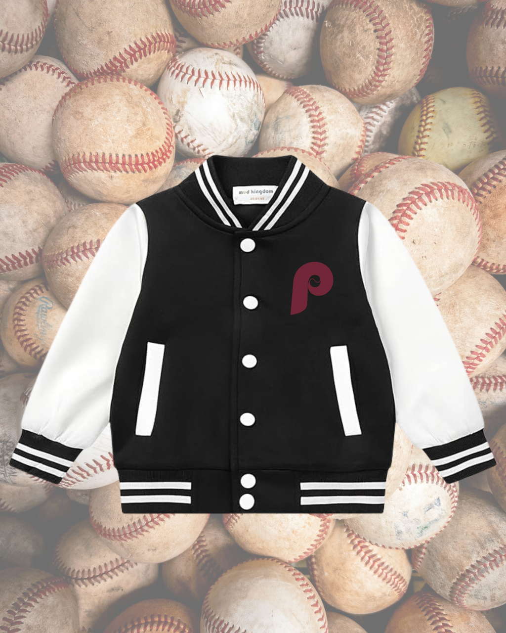 Retro Varsity Jacket with P