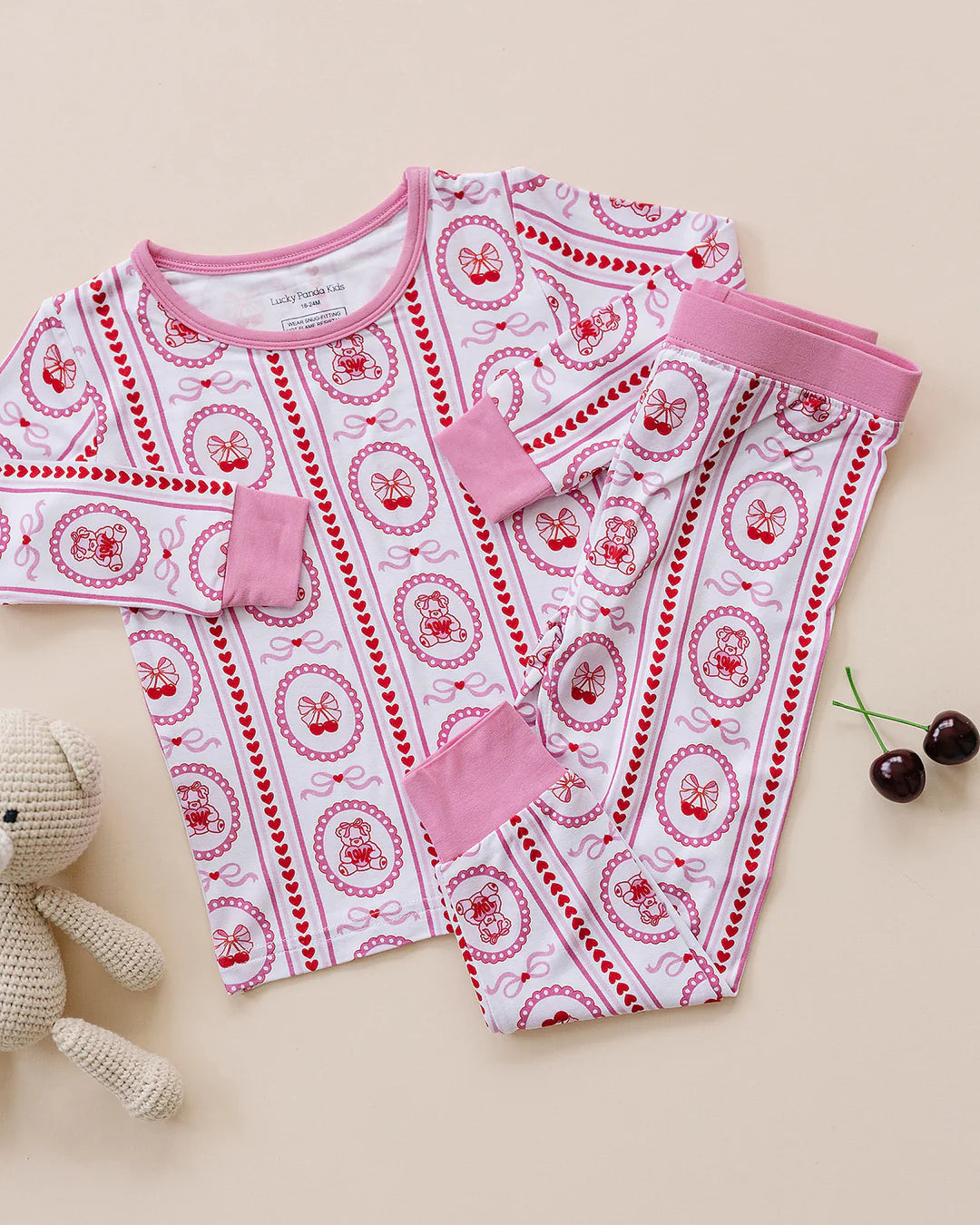 Girls Valentines Day | Bamboo Two Piece Set