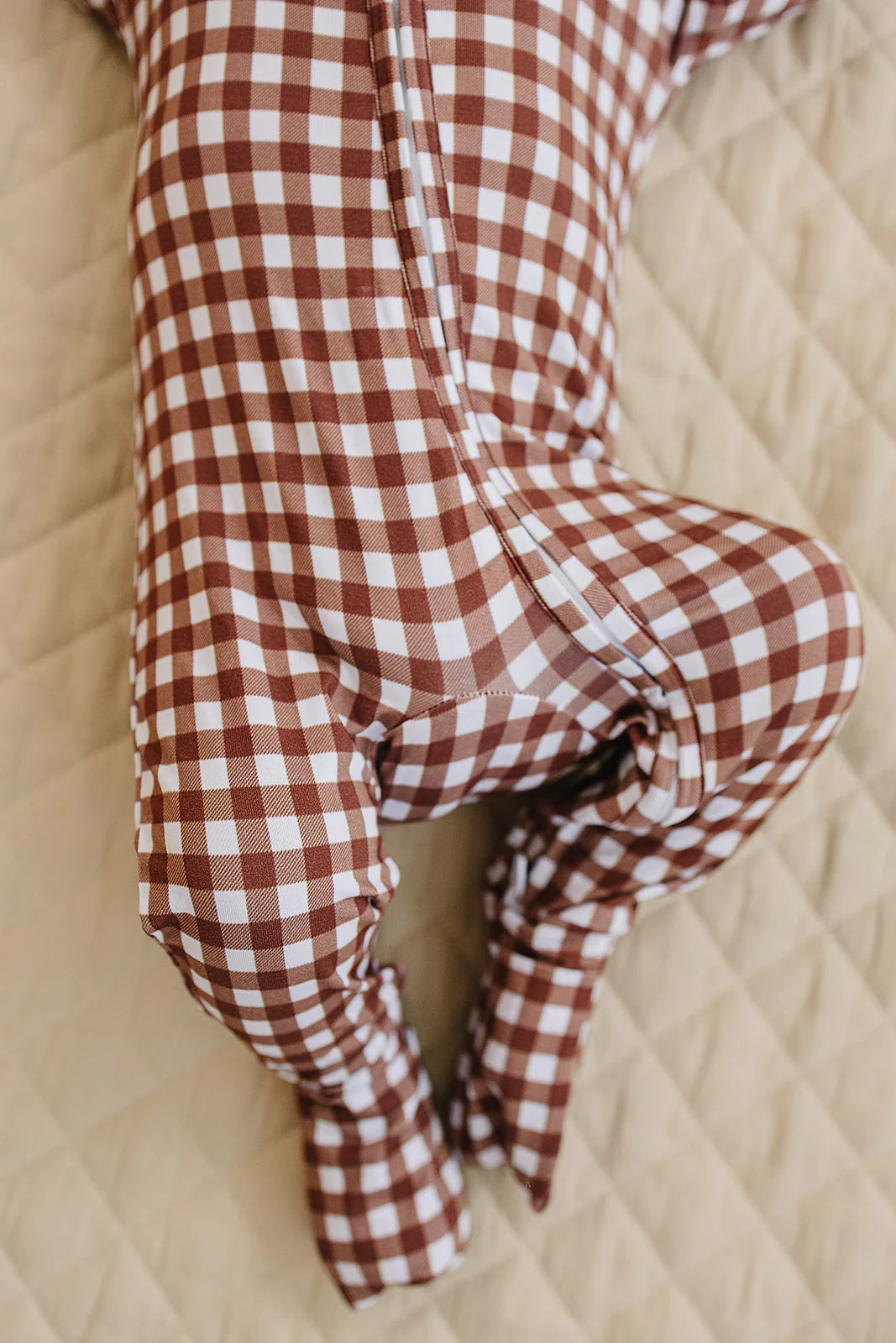 Chocolate Gingham | Full Zip Convertible