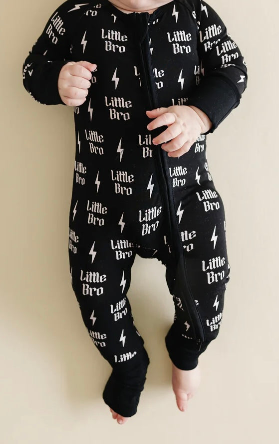 Little Bro | Bamboo 2-way Zip Convertible Romper
