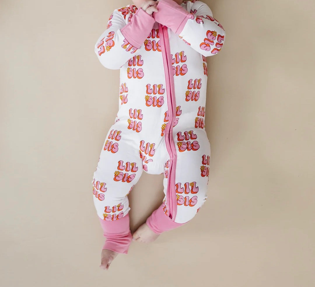 Lil Sis| Bamboo 2-way Zip Convertible Romper