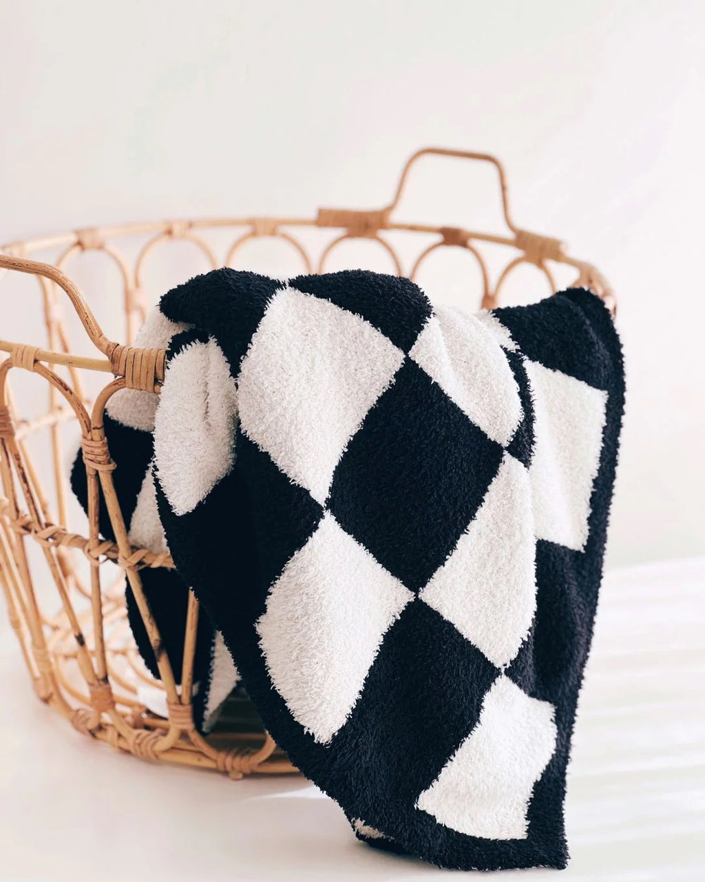 Checkered Blanket | Latte, Rust, Black