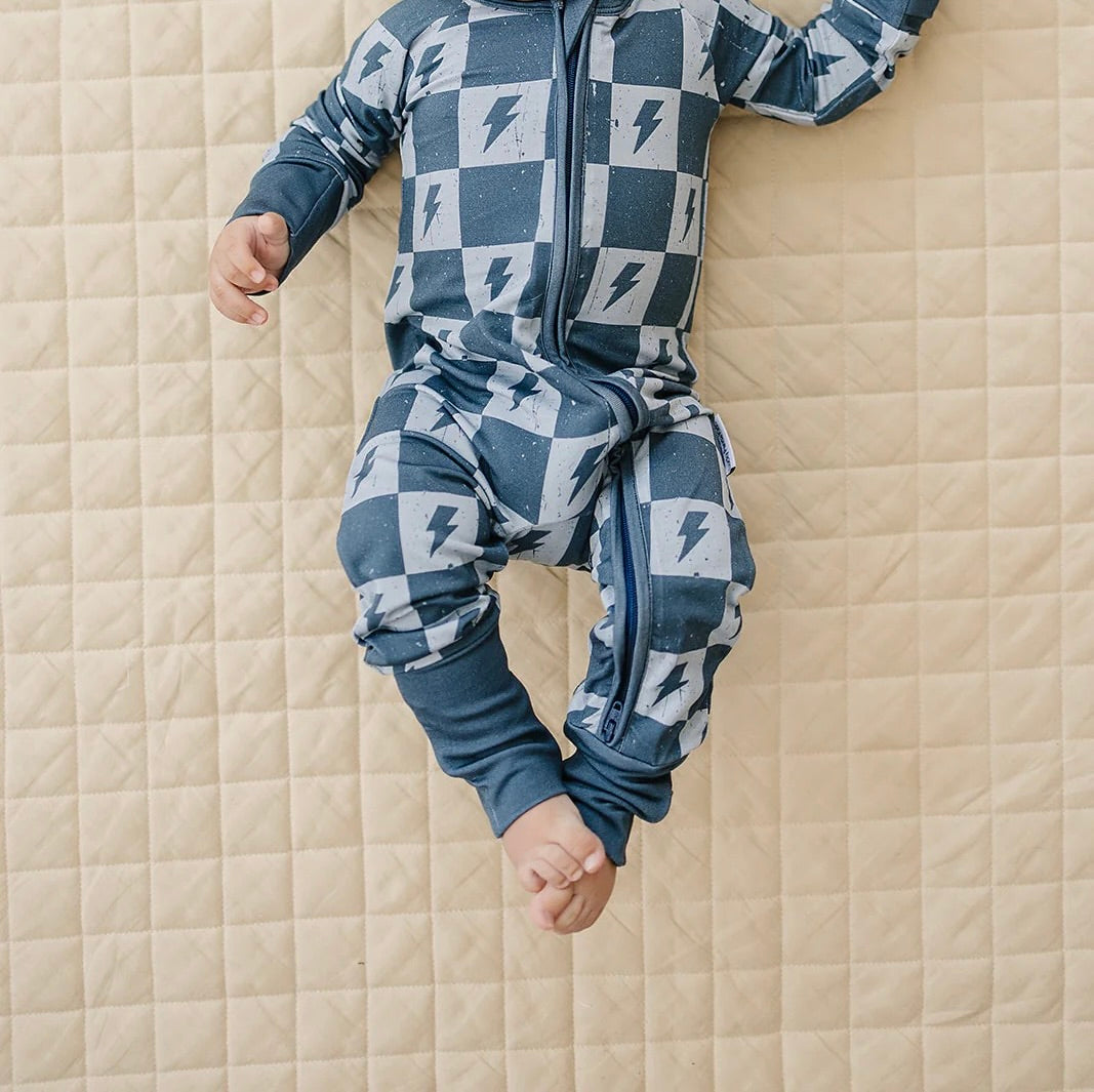Ocean Bolts | Bamboo 2-way Zip Convertible Romper