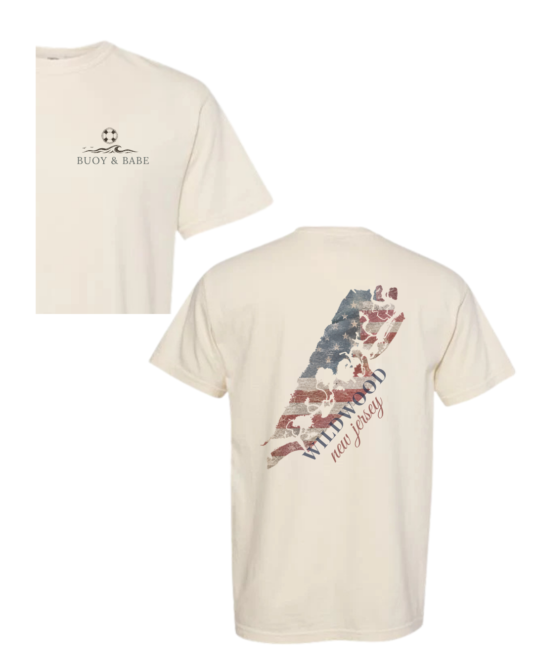 Coastline American Flag Tee