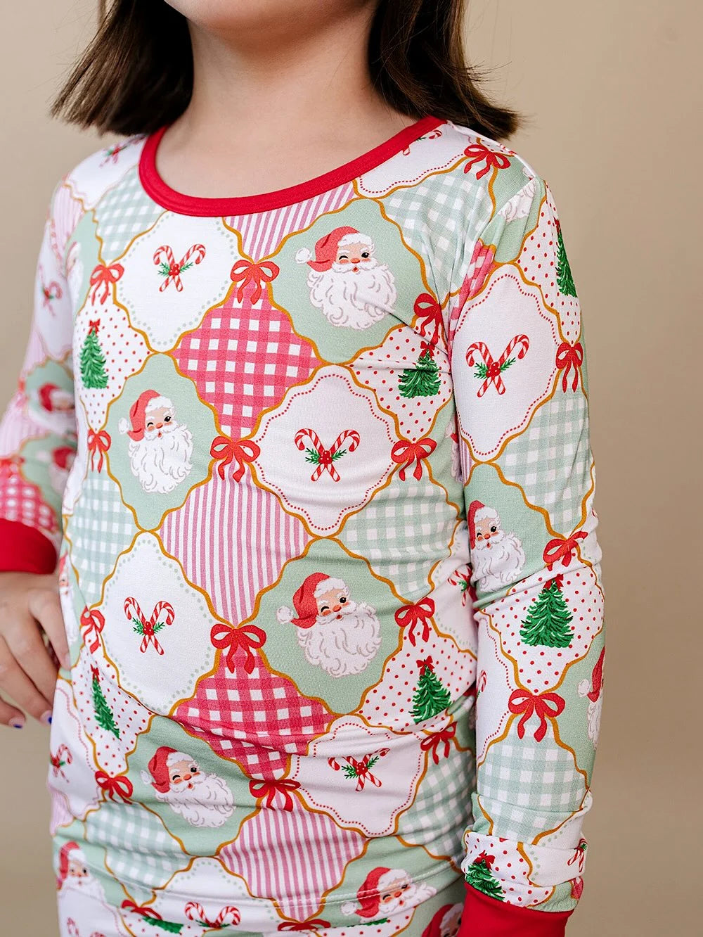Santa Girly Patchwork 2pc